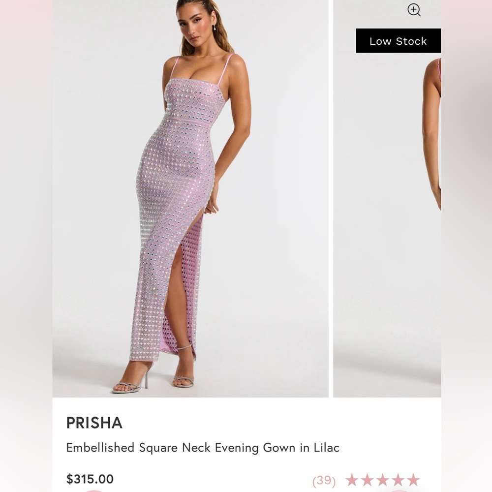 Prisa Lavender Sequin Maxi Dress